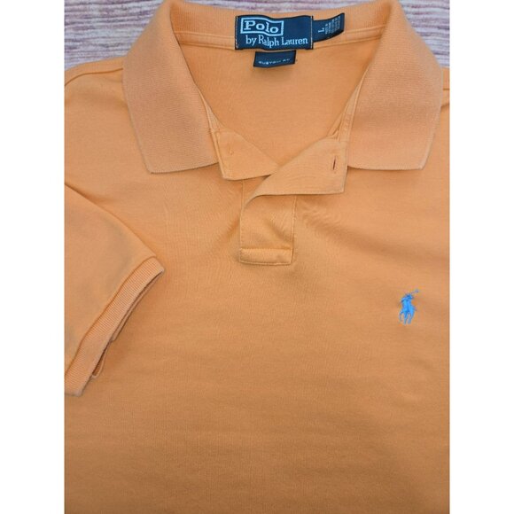 Polo Ralph Lauren Custom Fit Orange Polo Large - Picture 4 of 7